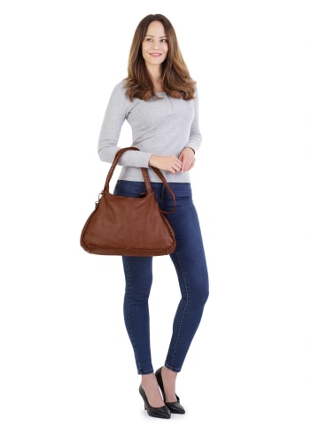 Samantha Look Shopper echt Leder in cognac