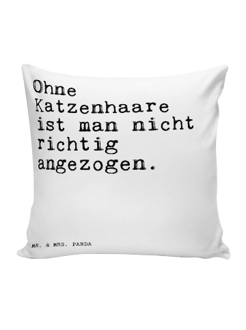 Mr. & Mrs. Panda Ostergeschenk Ohne Katzenhaare ist man... mit S... in Weiß