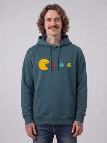 wat? Apparel Sweatshirt Pacmännchen in Petrol