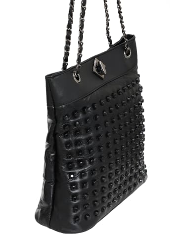 NAEMI Damen Handtasche in Schwarz
