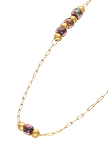 IZIA Women Chain Bracelet in Gold Purple