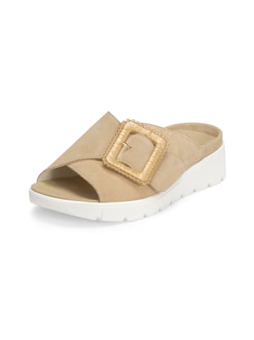 VITAFORM Veloursleder Pantoletten in creme