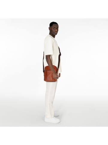 Greenburry Newport Mini Bag Umhängetasche Leder 18 cm caramel