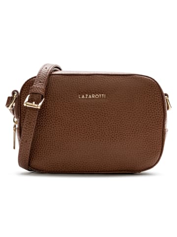 Lazarotti Bologna Leather Umhängetasche Leder 19 cm in brown