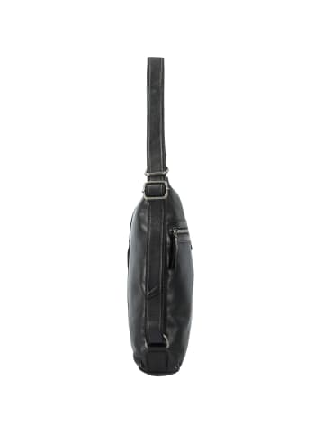 Greenburry Schultertasche Leder 29,5 cm black