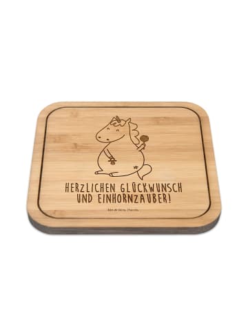 Mr. & Mrs. Panda Korkuntersetzer Einhorn Baby mit Spruch in Transparent