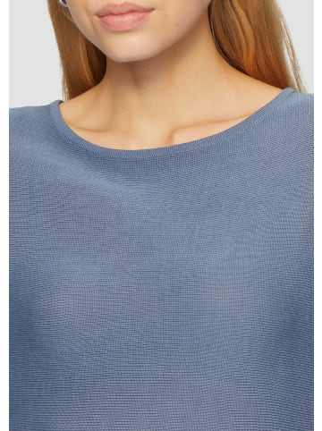 QS Strickpullover 3/4 Arm in Blau