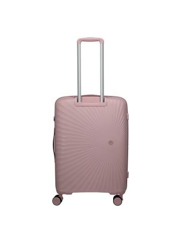 travelite Tamaris x Travelite Voyaage 4 Rollen Trolley M 76 cm mit Dehnfalte in blush