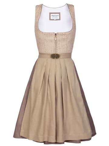 Edelnice Midi Dirndl Edith Champagner in creme