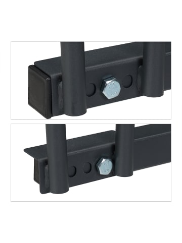 relaxdays Fahrradständer in Anthrazit - (B)67,5 x (H)27 x (T)33 cm
