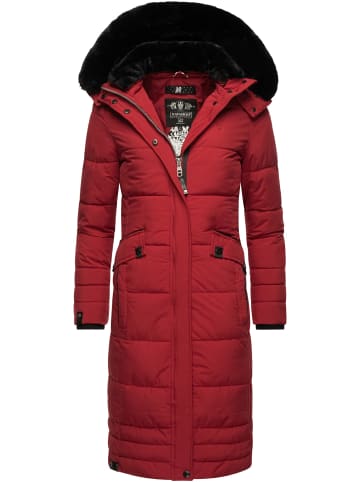 Navahoo Wintermantel Fahmiyaa in Dark Red