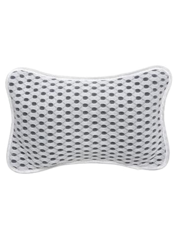 5five Simply Smart Badewannenkissen für Saugnäpfe, Punktmotiv in Weiß, 26 x 17 cm