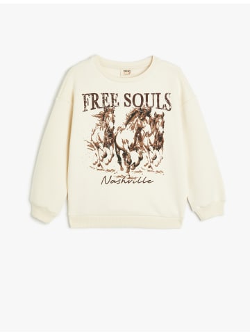 KOTON Sweatshirt in Beige