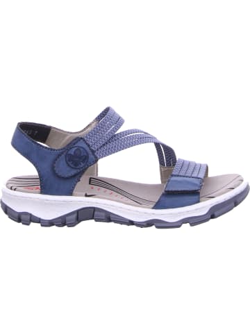 rieker Sandalen in royal/jeans-weiss