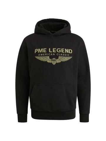 PME Legend Pullover HOODED LOGO CARRIER in Schwarz