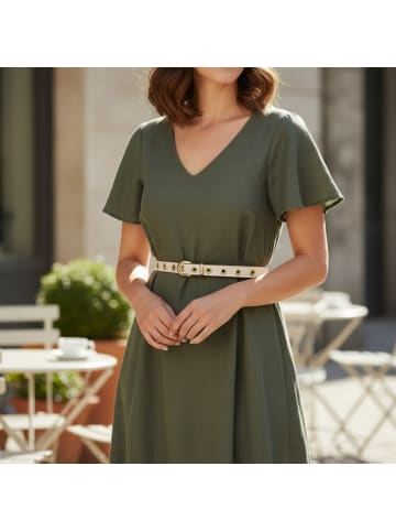 FRONHOFER Damen Ledergürtel Gold in Schwarz