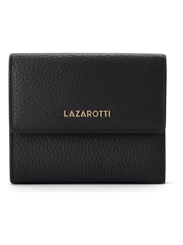 Lazarotti Bologna Leather Geldbörse Leder 12 cm in black