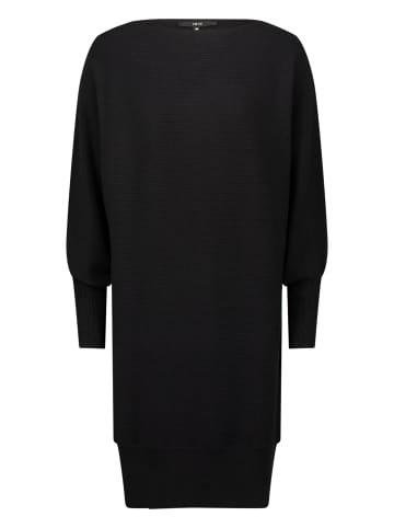Zero  Strickkleid strukturiert  U-Boot Ausschnitt in Black Beauty