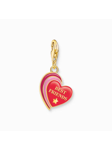 Thomas Sabo Charm-Anhänger Best Friends Herz in gold, rot, pink