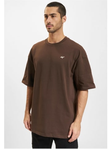 DEF T-Shirt "DEF Mixed T-Shirt" in Braun