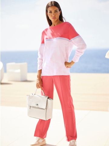 Heine Pullover in grapefruit-flieder-gemustert