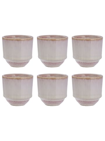 Butlers Espressobecher TAVIRA 6er-Set in Hellrosa