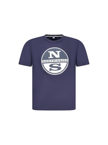 North Sails Blaues Baumwoll-T-Shirt