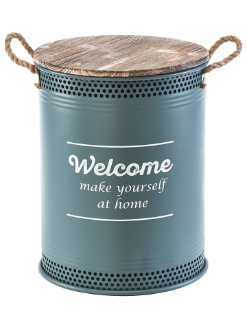kobolo Wäschekorb WELCOMEGREY40 in Grau