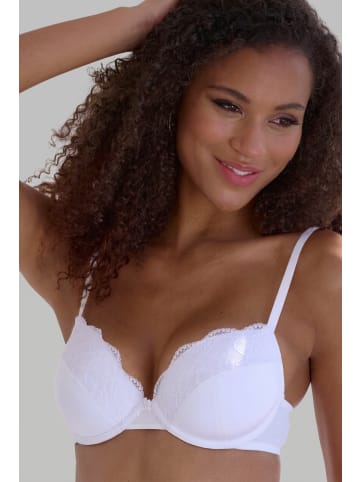 PETITE FLEUR Push-up-BH in 3x weiß