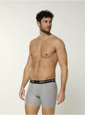 Nur Die  Langer Boxer Long Boxer Cotton Active in Grau