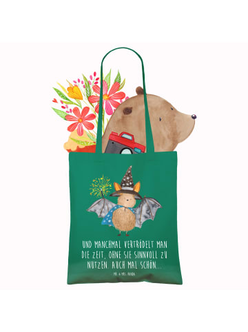 Mr. & Mrs. Panda Badetasche Fledermaus Zauberer mit Spruch in Mint