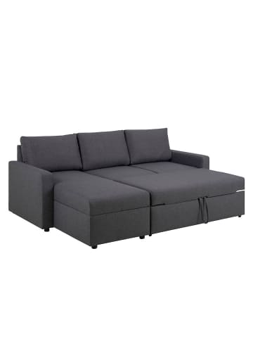 ebuy24 Schlafsofa Sander Dunkelgrau 218 x 155 cm