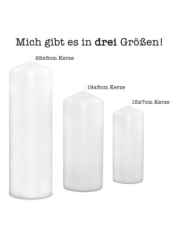 Mr. & Mrs. Panda Wunschkerze Einhorn Prinzessin mit Spruch in Weiß