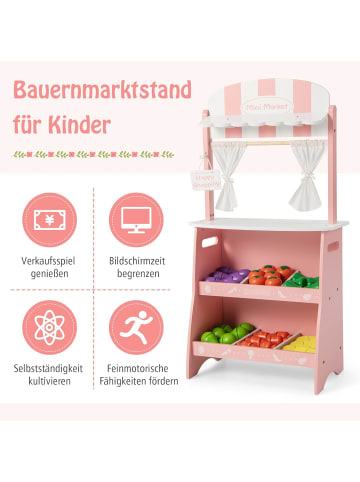 COSTWAY Kaufladen ab 3 Jahren in Rosa