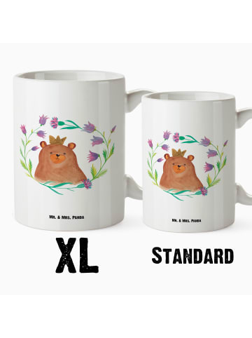 Mr. & Mrs. Panda Große Kaffeetasse Bär Königin ohne Spruch in Weiß