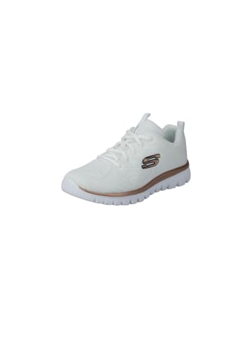 Skechers Lowtop-Sneaker GRACEFUL - GET CONNECTED in white/rosegold