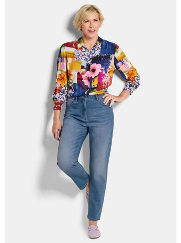 GOLDNER Jeans Baumwoll-Stretch Mom Jeans SARA in hellblau