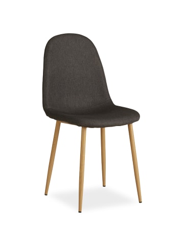 Homestyle4u Esszimmerstuhl 4er Set in Anthrazit