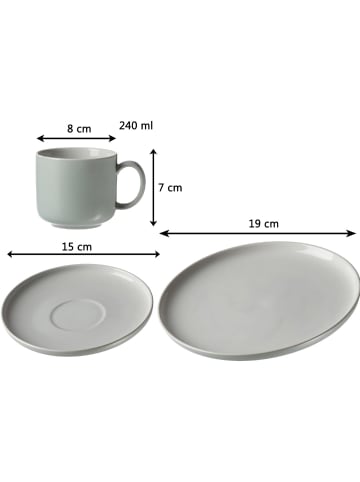 Ritzenhoff & Breker 12er Set Kaffeeservice Jasper in mint
