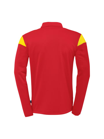 uhlsport  1/4 ZIP TOP Squad 27 Kids in rot/limonengelb