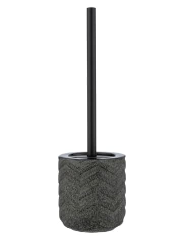 Wenko WC-Garnitur Mod. Mantua Keramik, WC-Garnitur Mantua Keramik in Schwarz