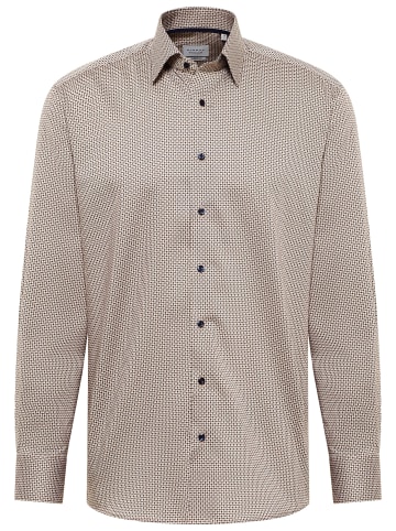 Eterna Hemd MODERN FIT in dunkelbraun
