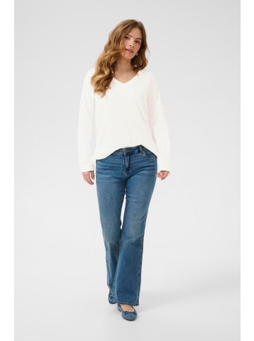 CULTURE Langarm-Shirt CUbase Relaxed fit in Spring Gardenia