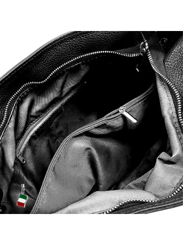 Florence Florence Schultertasche Leder schwarz ca. 38cm