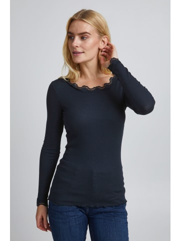 Fransa Langarmshirt in blau