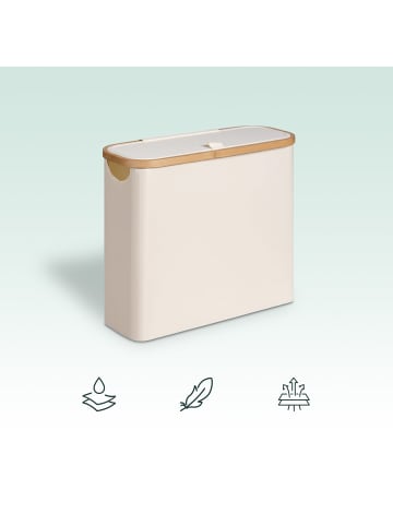 relaxdays Toilettenpapier Aufbewahrung in Beige - (B)43 x (H)38 x (T)17 cm