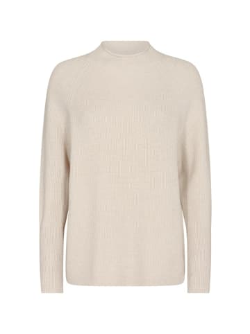 soyaconcept Stehkragenpullover für Damen in creme