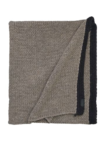 elkline Strickschal Wrapped in khaki - black