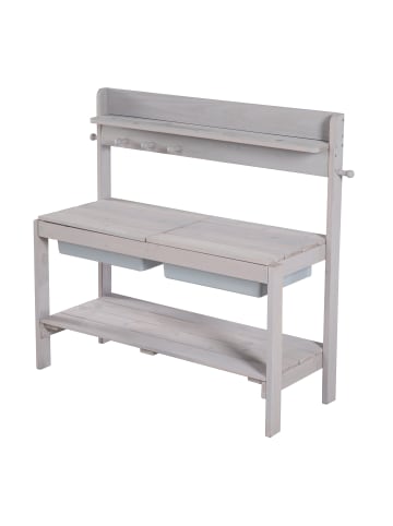 roba Kinder Outdoor- & Gartenküche Fun aus Holz, wetterfeste Matschküche