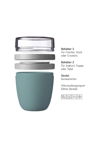 Mepal 2er Set Lunchpot mini + regular Ellipse in Vivid Blue